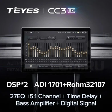 Штатная магнитола Teyes CC3 2K 4/32 Toyota Hiace XH10 H200 (2004-2021) (11")